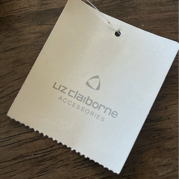 Liz Claiborne Multi Color Scarf 🧣Blue and Brown Tones, 3inchx3yards approx NWT - Picture 6 of 9